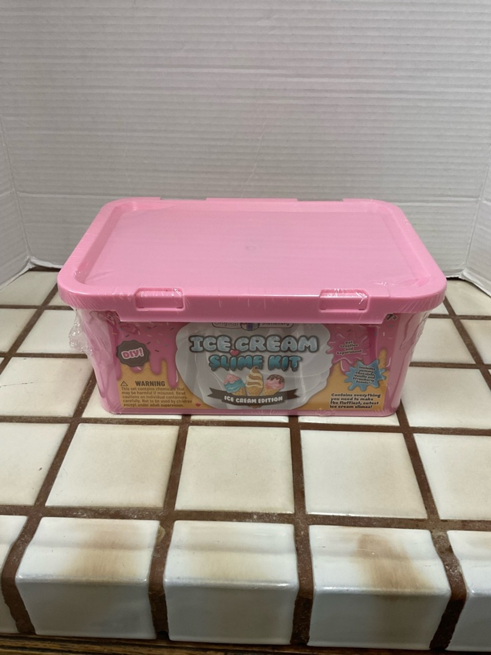 Ice Cream Slime Kit - Pink Storage Box